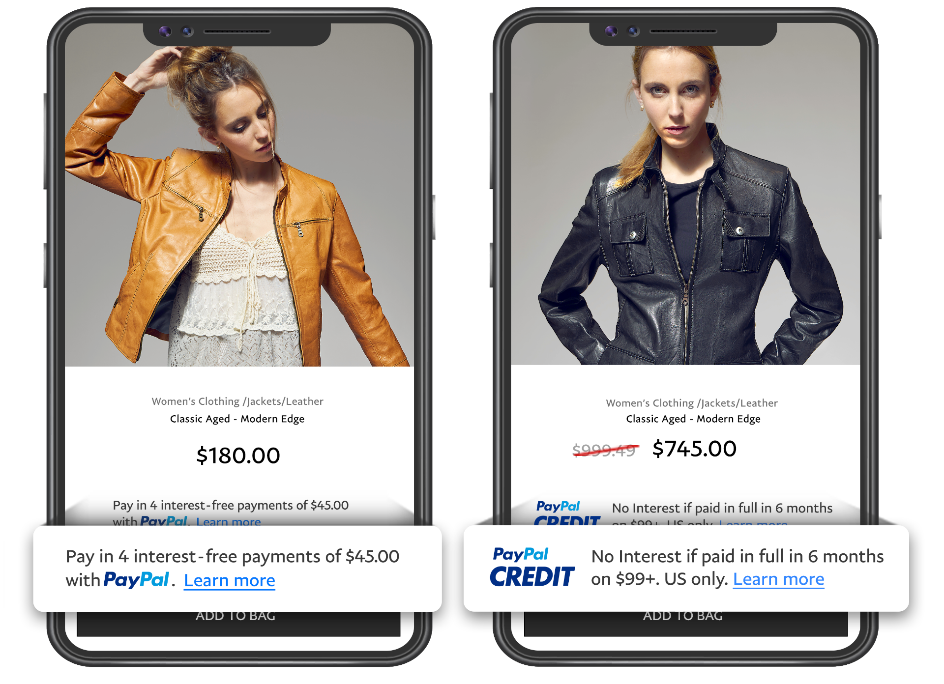 PayPal mobile mockups