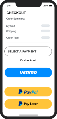 PayPal Venmo screen